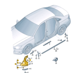 AUDI A4 WHEEL SPOILER LEFT 8W0853887L-T