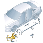 AUDI A4 WHEEL SPOILER RIGHT 8W0853888L-T