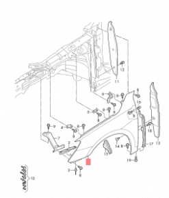 AUDI A3 FENDER RIGHT FRONT 8Y0821106-C