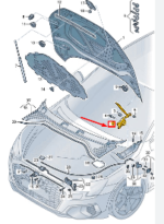 AUDI A3 LID HINGE LEFT 8Y0823301B-C