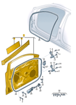 AUDI A3 DOOR FRONT RIGHT 8Y0831052-C