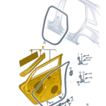 AUDI A3 DOOR REAR RIGHT 8Y4833052A-C