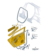 AUDI A3 DOOR REAR RIGHT 8Y4833052A-C