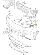PORSCHE CAYENNE GUIDE LEFT SIDE 95850504901-D