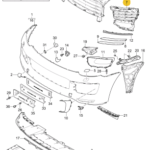 PORSCHE CAYENNE GRILLE LEFT 95850568150