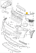 PORSCHE CAYENNE RETAINING STRIP HEADLIGHT RIGHT 95850589000-D