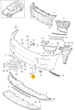 PORSCHE CAYENNE AIR GUIDE LEFT 95850594550-D