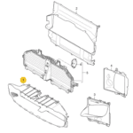 PORSCHE CAYENNE AIR GUIDE FRONT CENTER 95857532331-D