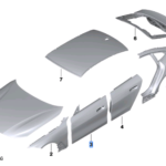 BMW 4 SERIES G26 DOOR FRONT RIGHT 41009625096