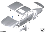 BMW 5 SERIES G60 BONNET 41619633618