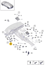 PORSCHE PANAMERA SWITCH FOR ELECTRIC WINDOW REGULATOR EXTERIOR MIRROR 971959858C