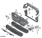 BMW 5 SERIES G60 RADIATOR AIR DUCT BELOW 51749883900-C