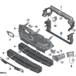 BMW 5 SERIES G60 RADIATOR AIR DUCT BELOW 51749883900-C