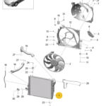 PORSCHE BOXSTER COOLER FOR COOLANT LEFT 9P1121251