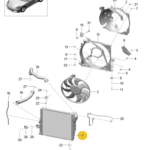 PORSCHE BOXSTER COOLER FOR COOLANT RIGHT 9P1121252