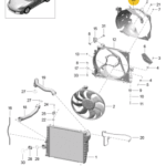 PORSCHE BOXTER AIR GUIDE RIGHT 9P1121334-T