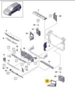 PORSCHE CAYENNE AIR GUIDE RIGHT 9Y0117336A-T