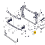 PORSCHE CAYENNE BRACE RIGHT 9Y0805528C-T