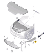 PORSCHE CAYENNE LINING FOR FENDER LEFT 9Y0806441A-T