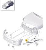 PORSCHE CAYENNE BRACKET FOR HEADLIGHT LEFT 9Y0807571B-T