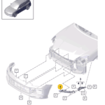 PORSCHE CAYENNE BRACKET FOR HEADLIGHT LEFT 9Y0807571B-T