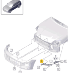 PORSCHE CAYENNE BRACKET FOR HEADLIGHT RIGHT 9Y0807572B-T