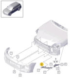 PORSCHE CAYENNE BRACKET FOR HEADLIGHT RIGHT 9Y0807572B-T