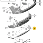PORSCHE CAYENNE TRIM LOWER 9Y0807834B-T