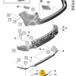 PORSCHE CAYENNE TRIM EXHAUST LEFT 9Y0807837A-T