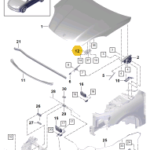 PORSCHE CAYENNE ARM LID LOCK LEFT 9Y0823185A