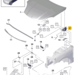 PORSCHE CAYENNE HINGE RIGHT 9Y0823302E-T
