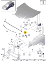 PORSCHE CAYENNE LID LOCK 9Y0823509A-T