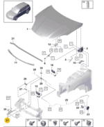 PORSCHE CAYENNE RELEASE ELEMENT LOCK 9Y0823529C-T