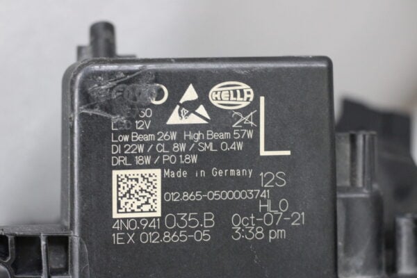 4N094103B Audi A8 Headlight Matrix Left Side