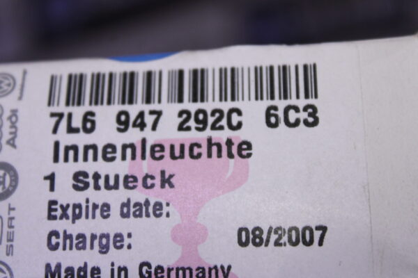 Volkswagen Interior Light With Switch Right Rear 7L6947292C 6C3