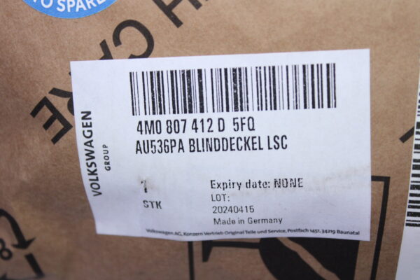 Audi Q7 Cover 4M0807412D 5Fq