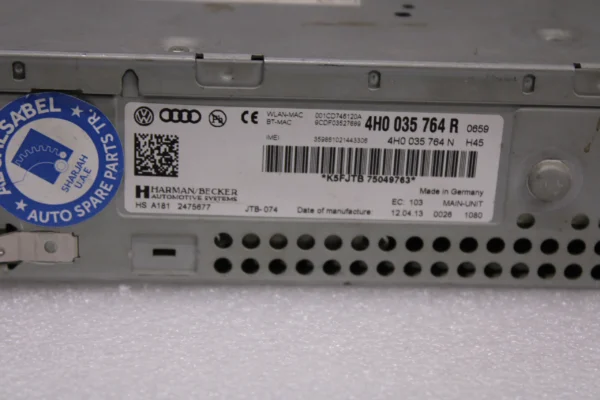 Audi A8 Multimedia Harman Mmi3G 4H0035764R