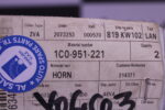 VOLKSWAGEN SIGNAL HORN 1C0951221