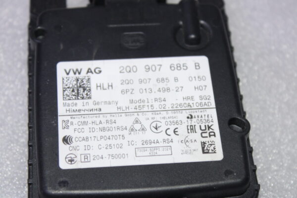 Volkswaen Control Unit For Blind Spot Detection 2Q0907685B