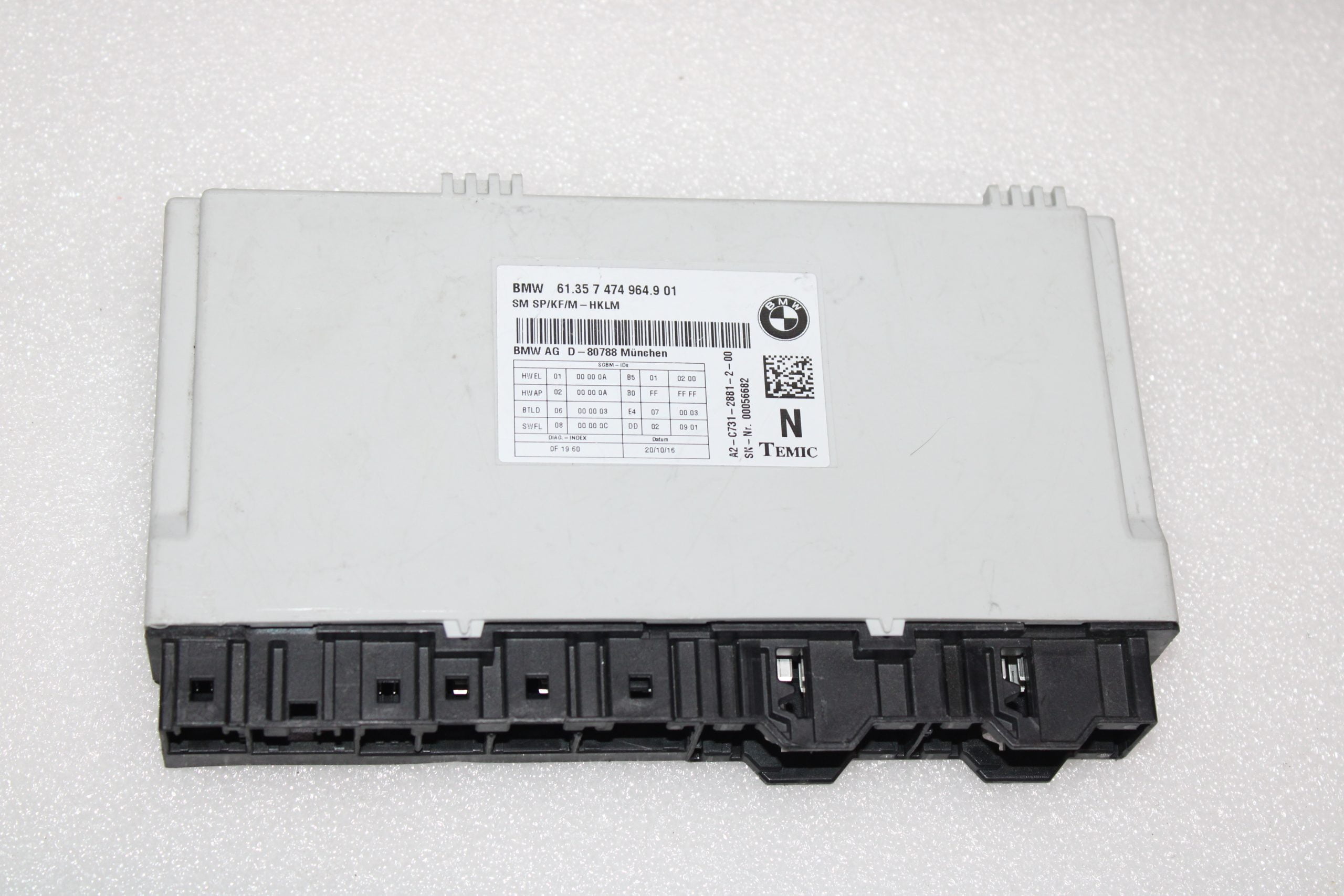 Bmw 5 F10 F01 F30 F12 F06 F25 Seat Module Driver Passenger 61357474964 Bmw 5 F10 F01 F30 F12 F06 F25 Seat Module Driver Passenger 61357474964