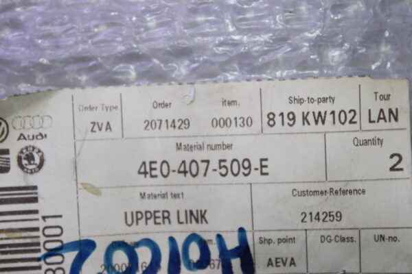 Audi Guide Upper 4E0407509E