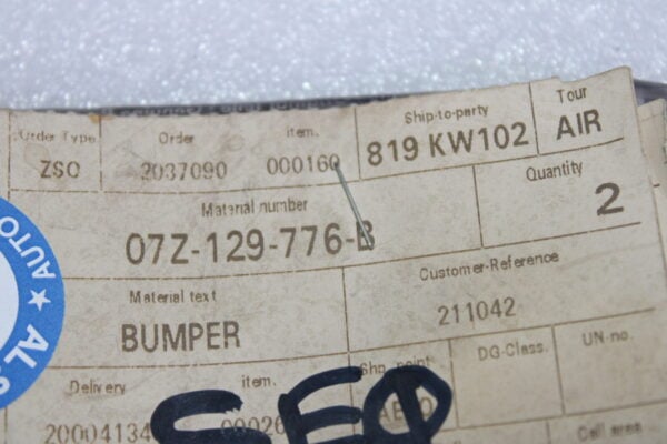 Volkswagen Stop Buffer 07Z129776B
