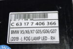 BWM G05 X5 G07 X7 LED Right Fog light 63177406366