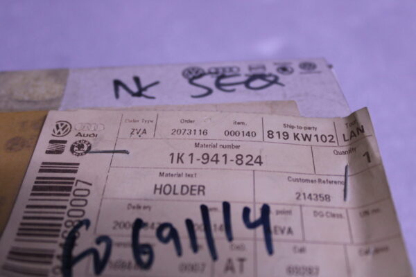 Audi Fuse Holder With Cover Cap 1K1941824