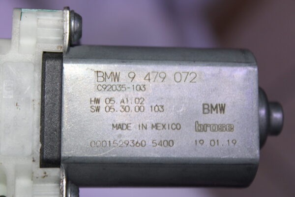 Bmw X5 G05 Front Right Door Window Control Motor 9479072
