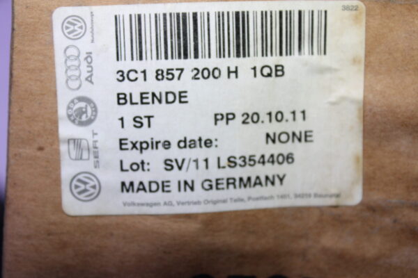 Volkswagen Trim 3C1857200H 1Qb