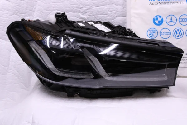 Pair For Bmw G30 Headlight Black Assembly Oem L&Amp;R 63118084375 63118084376