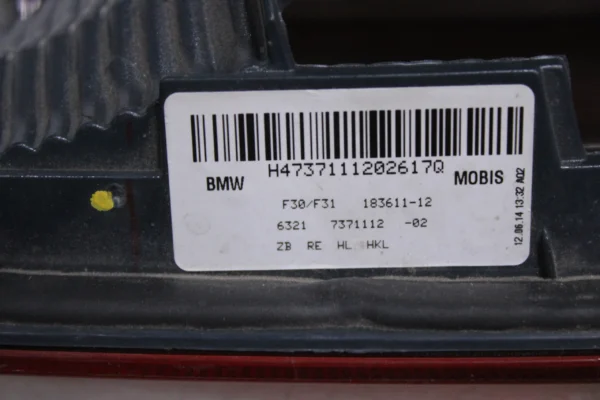 Bmw 3 F30 Trunk Lamp Right Side 63217371112