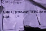 AUDI A5 MOUNTING FOR MAIN BEAM HEADL LEFT 80T805607