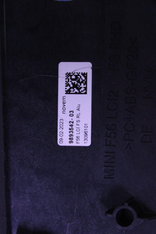 Mine Cooper Decorative Trim Aluminium Drivers Side 51459893542